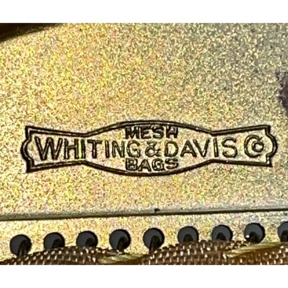 Whiting & Davis Co Women’s Gold Mesh Metal Frame Evening Coin Purse Size S - Picture 8 of 10